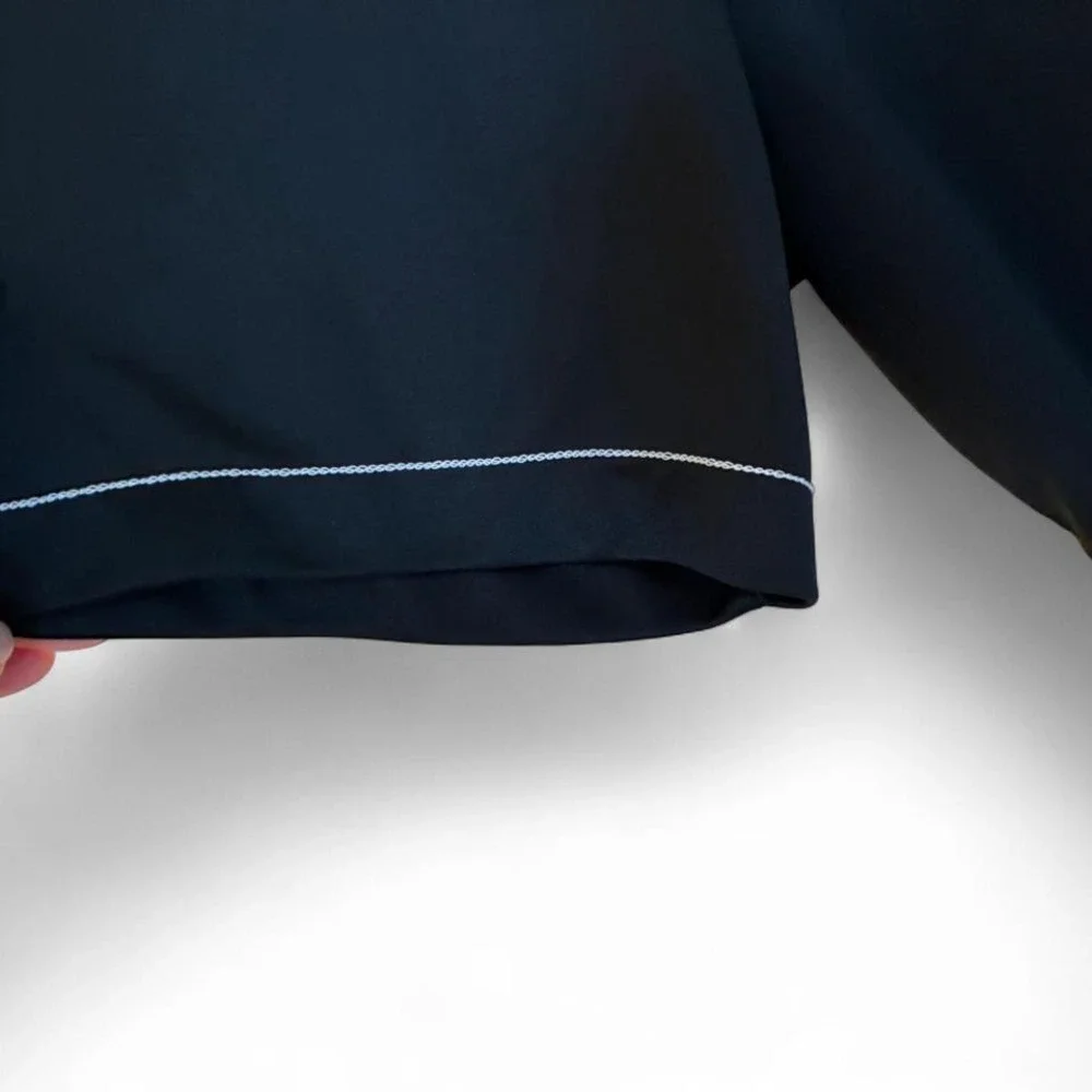 Adidas's men's‎ black polo white accents